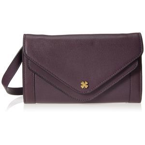 Love Leather Crossbody Wallet, Blackberry :'D